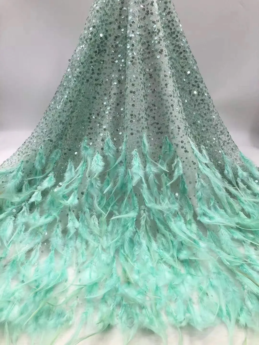 New Fashion African Voile Lace Fabric High Quality French Organza 2021 Sequin For Wedding YM6 | Дом и сад