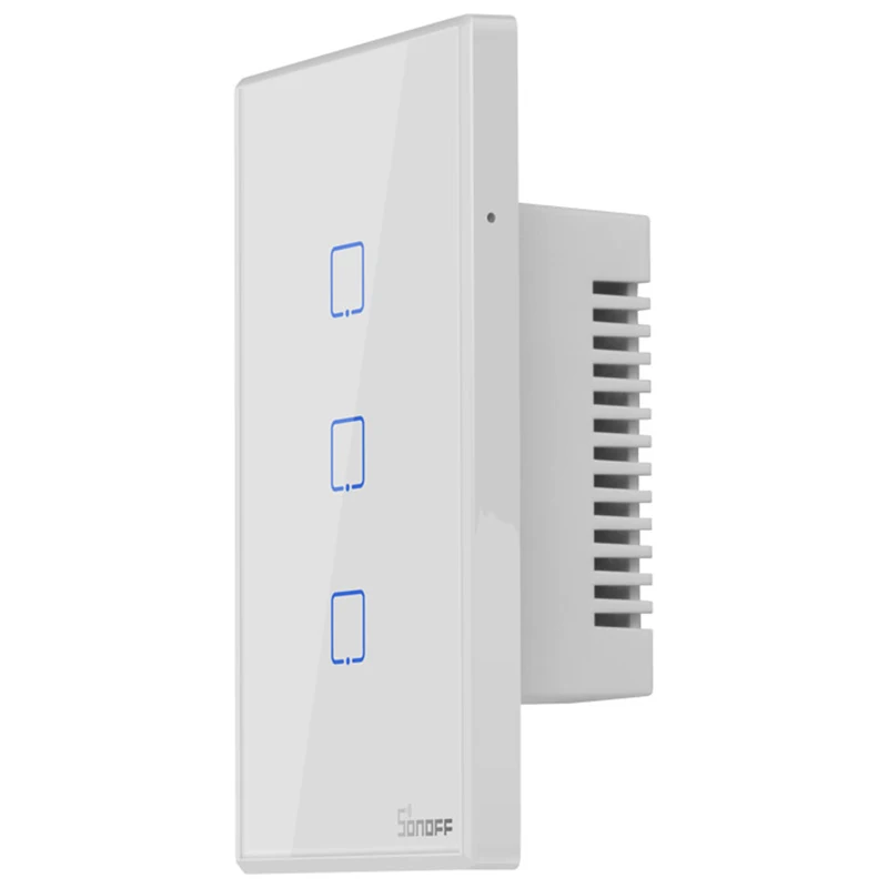 SONOFF T2US TX Smart WiFi настенный сенсорный выключатель с рамкой для умного дома Автоматизация 433 RF/Voice/APP/Touch control