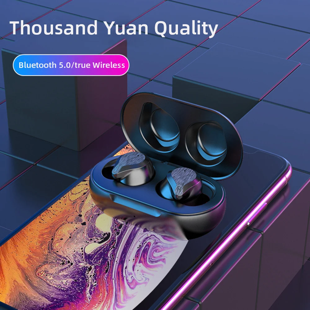 TWS-наушники с поддержкой Bluetooth 5 0 беспроводная мини-гарнитура маленькая