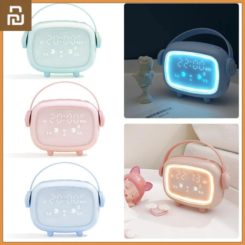 

Youpin Angle Alarm Clock with Night Light Smart Acoustic Control Sensing Digital LED Timing Countdown Sleep Clock Kid Home Decor