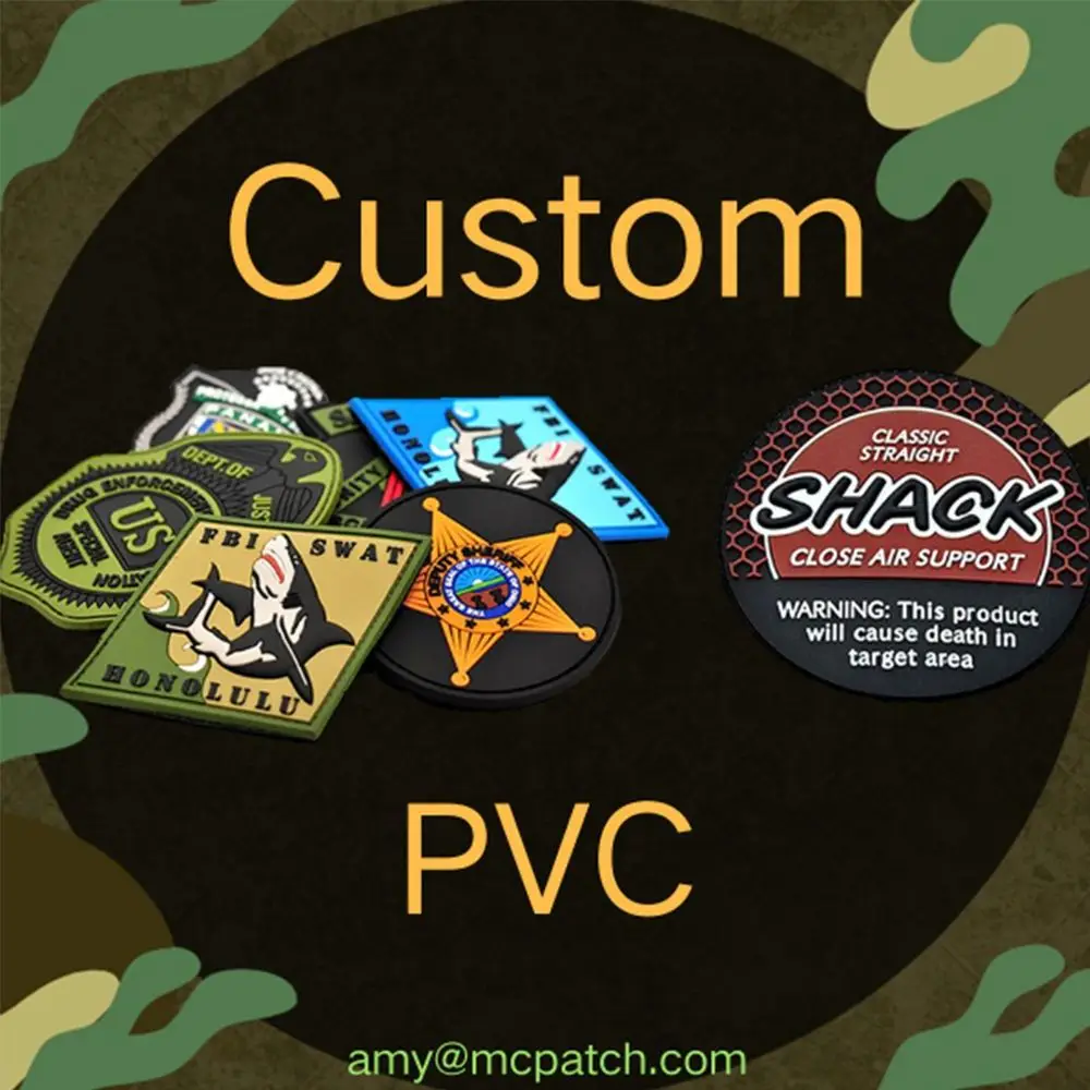 Нашивки из ПВХ на заказ резиновые значки крючок и петля для шапок искусственные 3D