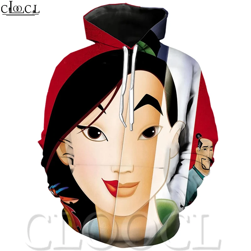 

CLOOCL 3D Print New Fshion Unisex Hoodies Popular Anime Mulan Casual Hoodies Sweatshirt Full Sleeve Harajuku Style Hoodies Tops