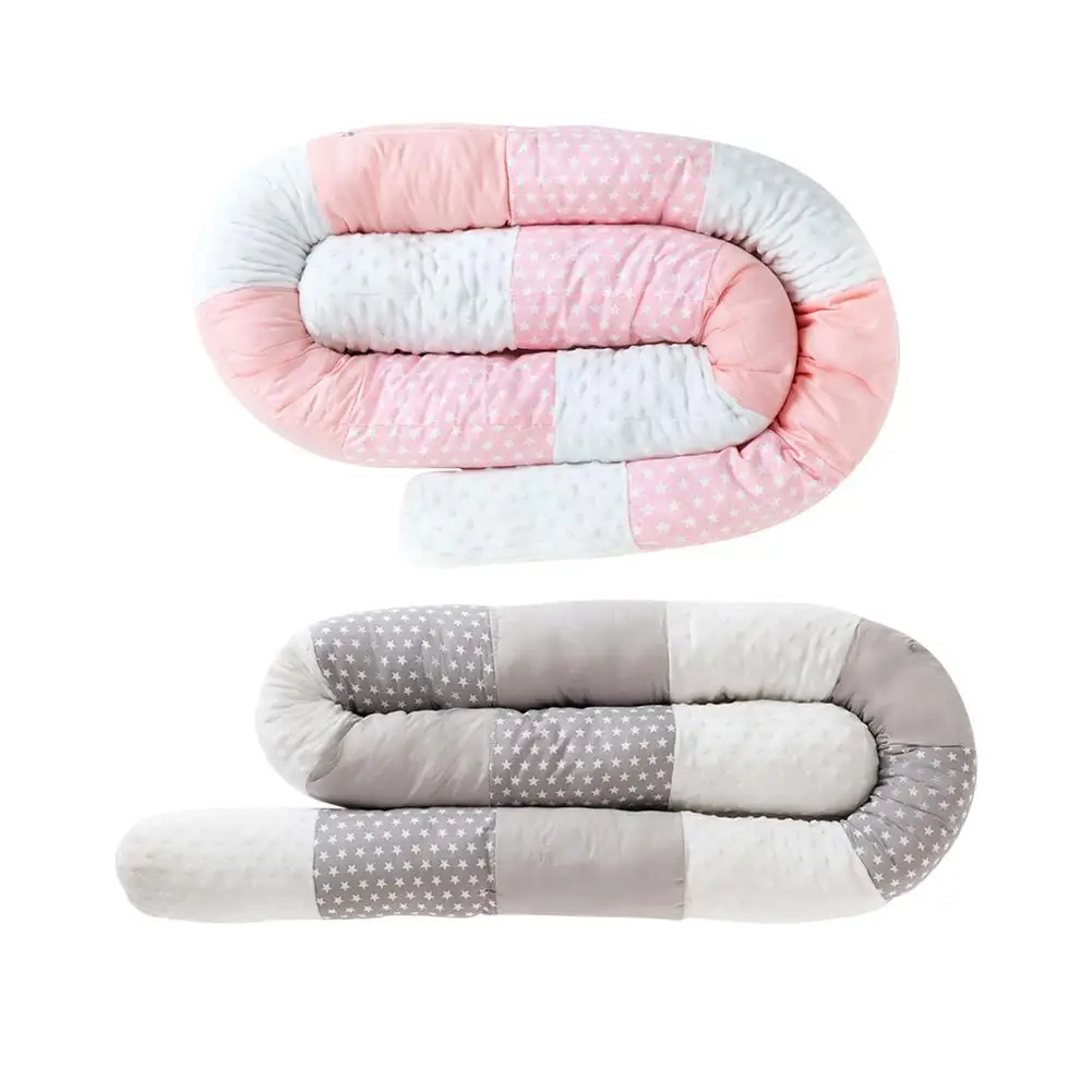 

2.5M Long Pillow Baby Cot Safe Anti-collision Cushion Crib Pillow For Baby Sleeping Playing Protective Pillow Soft Cotton