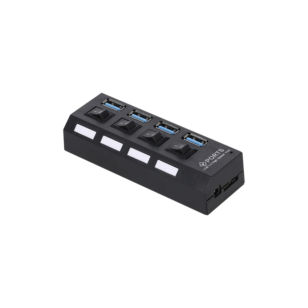 

4-Port USB 3.0 HUB USB Splitter 4 Ports Expander with Switch For PC