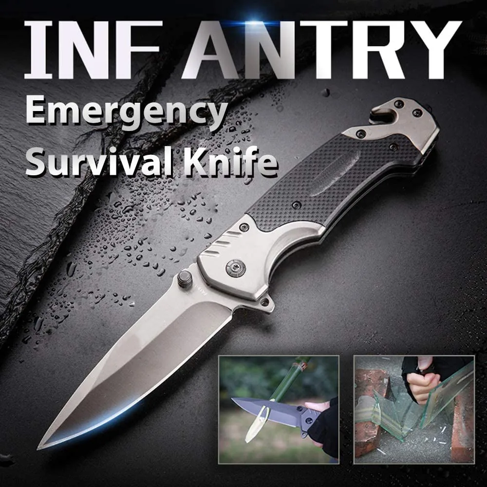 

Tactical Pocket FA18-1 Folding Knife G10 Handle Belt Clip Briceag Military Survival Knives Outdoor Camping Gears Straight Tool