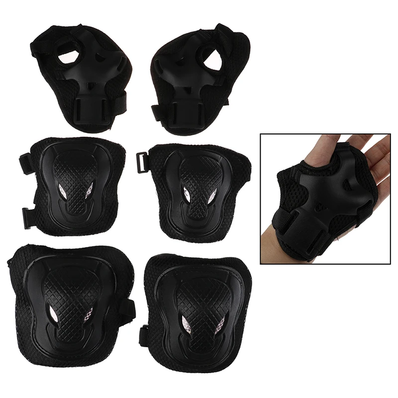 

6Pcs/ Set Kids Knee/Elbow Pads protective gears for skateboard Bicycle Ice Inline Roller Skate Protector Kids Scooter