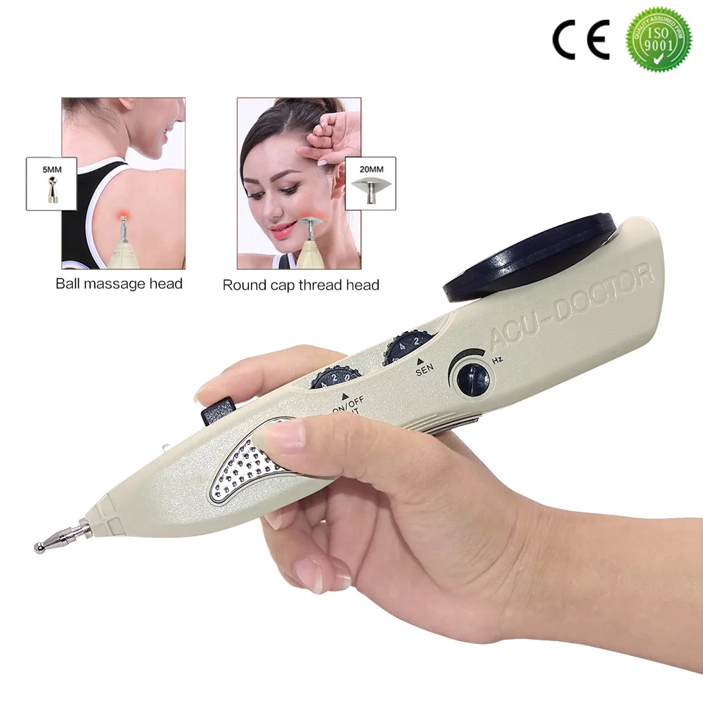 Электронная ручка лазер Меридиан для иглоукалывания точечный массажер тела