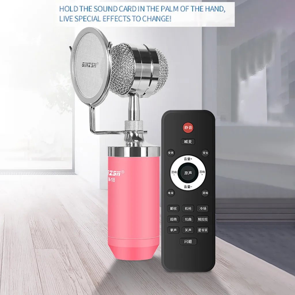 

M-18 Mini Wireless Remote Control Intelligent Noise Reduction Microphones professional live sound card unique sound quality