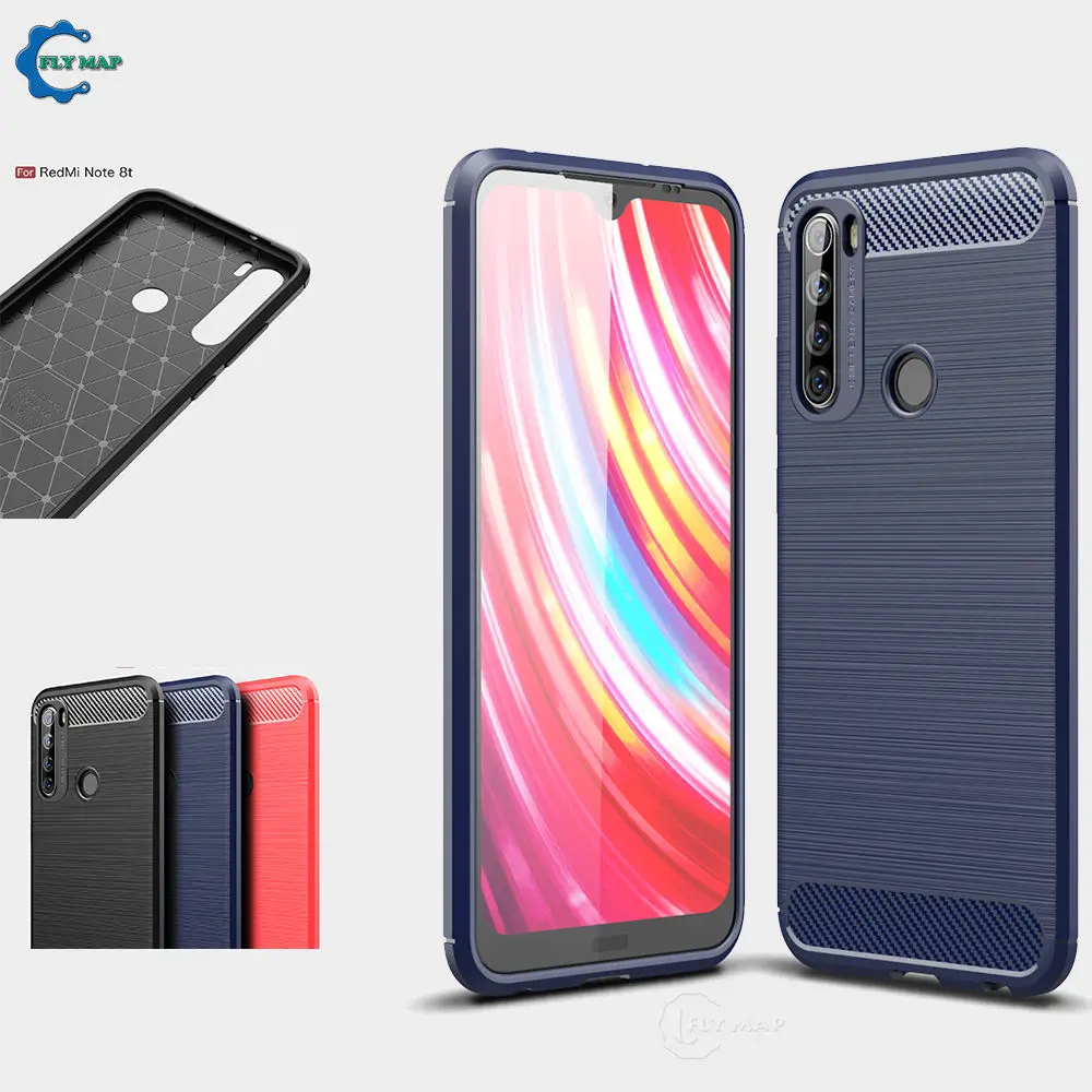 Чехол из ТПУ для Xiaomi Redmi Note 8T T8 Fibre Мягкий силиконовый чехол телефона Xiao Mi Red Note8T
