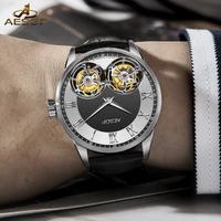 aesop luxury dual tourbillon mechanical watch for men sapphire watch double tourbillon flying watches mens 2021 horloges mannen