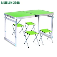 outdoor folding table chair camping aluminium alloy picnic table waterproof ultra light durable folding table desk for