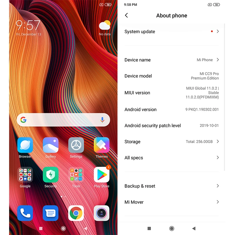 Глобальная ПЗУ Xiaomi Mi CC9 Pro 8 Гб 256 ГБ 108 МП пента камера смартфон восьмиядерный Восьмиядерный 3D экран 5260 мАч