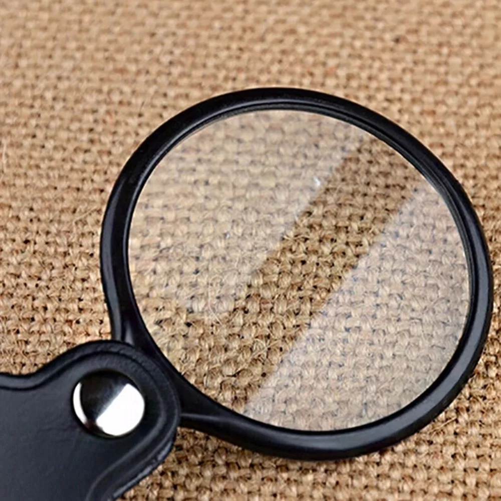 

1Pcs Mini New Black Pocket Folding Jewelry Magnifier Magnifying Eye Glass Loupe Lens