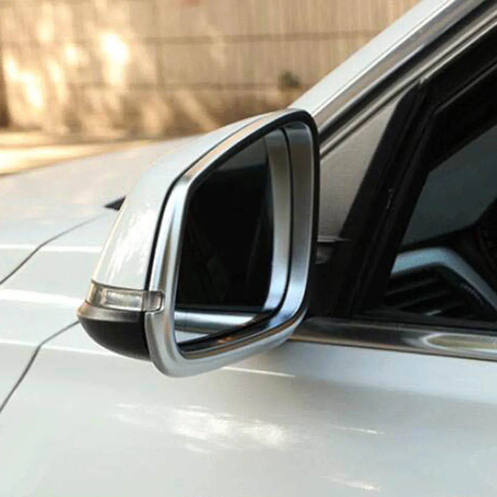 Боковая дверь крыло крышка зеркала заднего вида стикер дождь Хром Стайлинг
