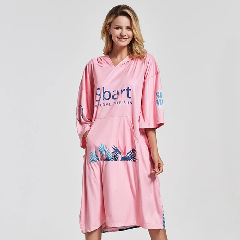 

Sbart new female bath towel beach towel shawl hot spring bathrobe quick-drying sunscreen swimming diving towel seaside vacation