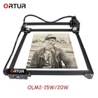 Обновленный лазерный гравировальный станок ORTUR Master 2 GRBL DIY 15 Вт 20 Вт Лазерный принтер ЧПУ маршрутизатор лазерный гравер