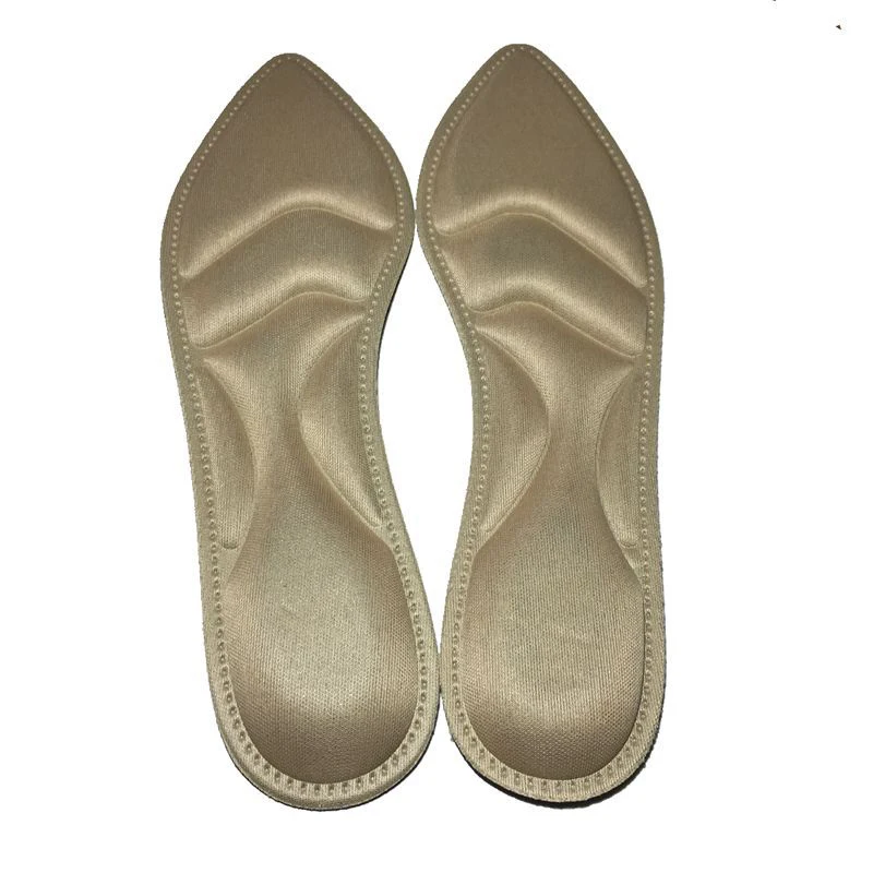 nude Sponge Sport Shoes Pad Comfortable Gel Insoles Ladies Massage Sole Women Insoles Inserts Shock Absorption Pads - Цвет: nude