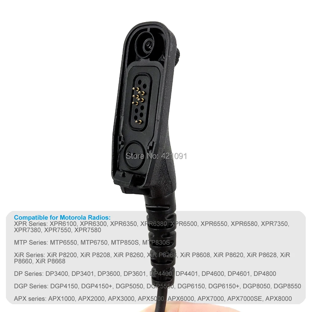 Тактическая сверхмощная гарнитура с микрофоном U94 PTT для Motorola MTP850S XIR P8268 P8200 APX4000