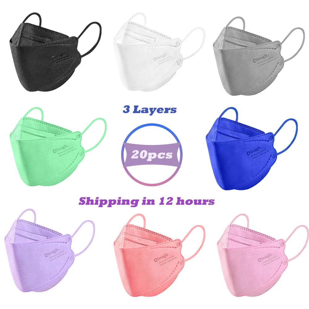 

20 шт., маски для защиты лица, унисекс