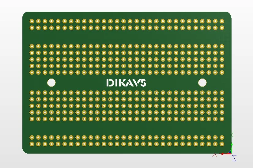 10 шт. двухразмерная сварочная макетная плата PCB универсальная печатная Pcb