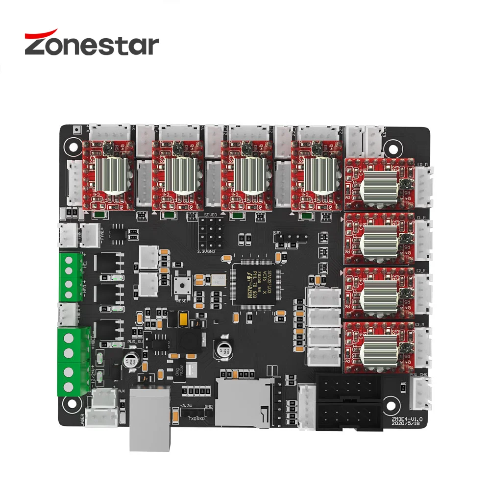 ZONESTAR ZM3E4 Новое поступление 32-бит 3D-принтеры Управление материнская плата
