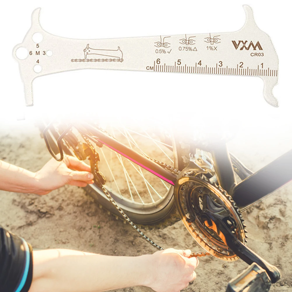 

Измеритель износа дорожной цепи, линейка для проверки износа, для горного велосипеда, велоспорта, развлечений