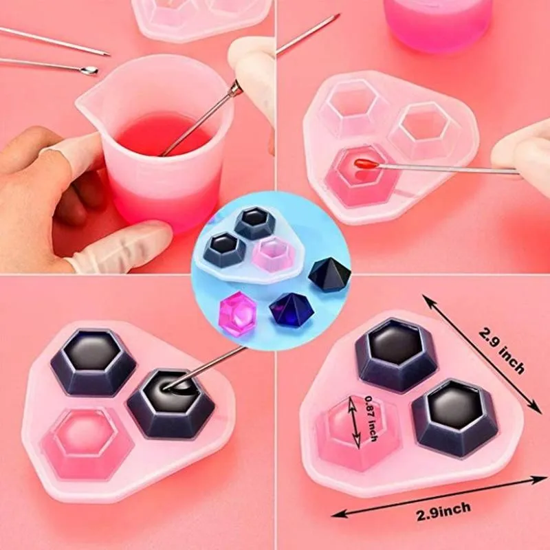 

277pcs/set DIY Crystal Epoxy Mould Jewelry Mold Tool Kits