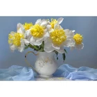 Алмазная вышивка сделай сам 5d алмазная живопись daffodil вышивка крестиком квадратная Стразы мозаичный узор домашнее украшение ZWQ