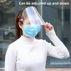 Пылезащитная маска с защитой от брызг Прозрачная защитная маска с креплением на голову Регулируемая защитная маска для лица маска на все лицо