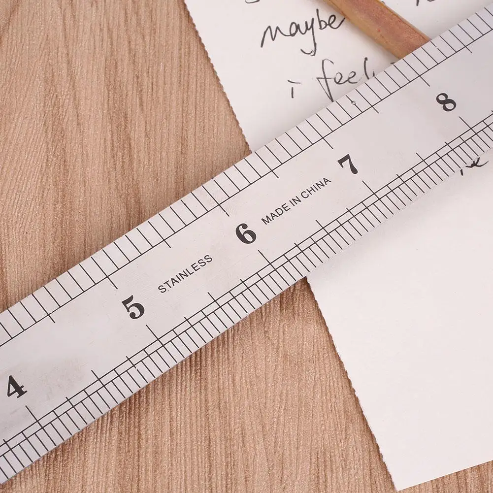 Линейка 12 дюймов точность 30 см Прямые края линейки из нержавеющей стали