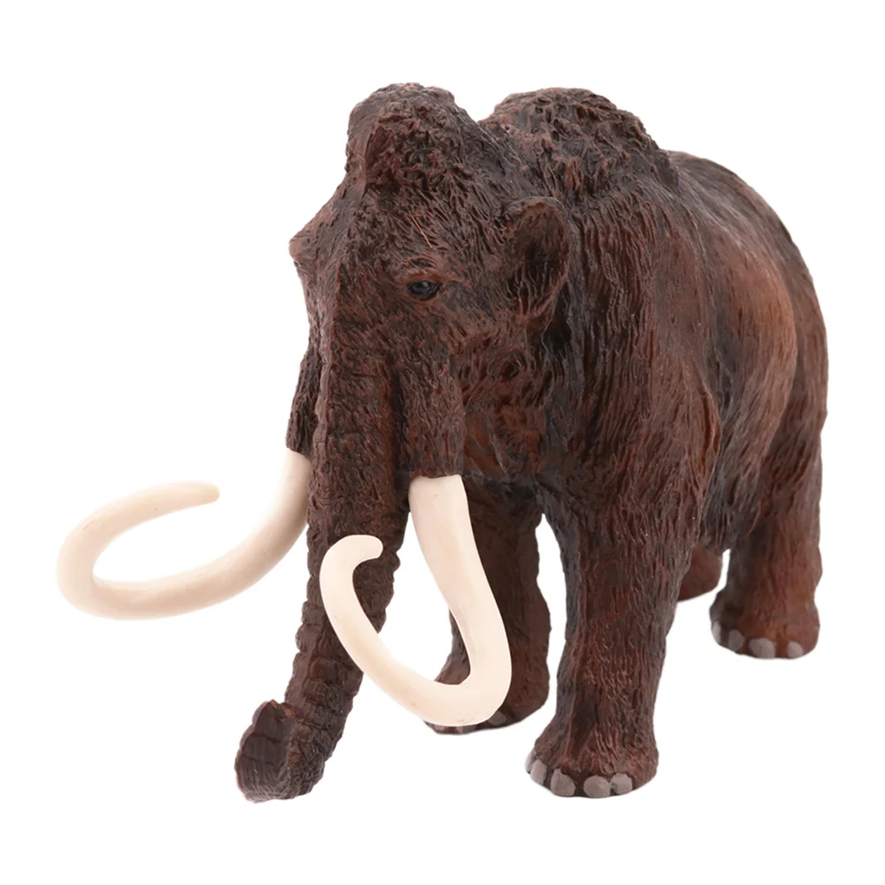 1pc Simulation Mammoth Model Animal Model Elephant Toy Desktop Decoration Craft Artificial Elephant Child Educational Toys