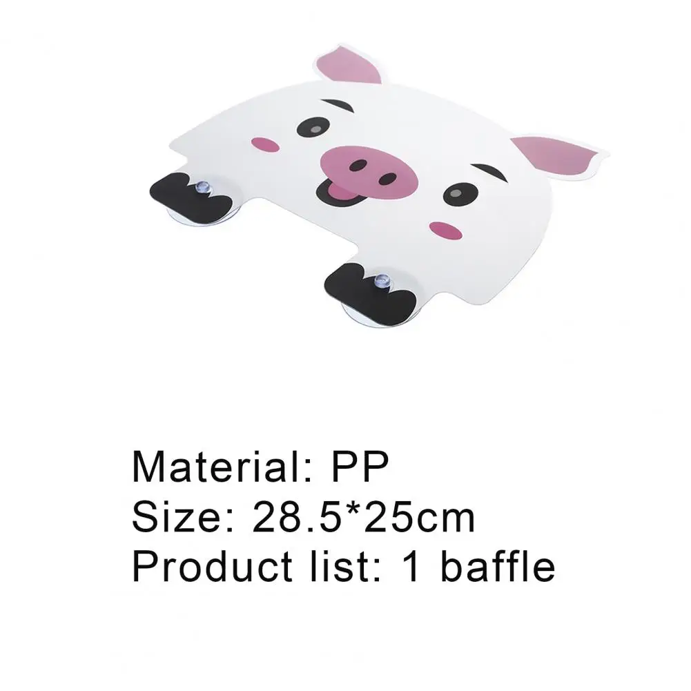 

Hot Sales Anti-water Board Cute Stable Effective Splash Guard with Sucker Waterproof Oilproof Board for Kitchen