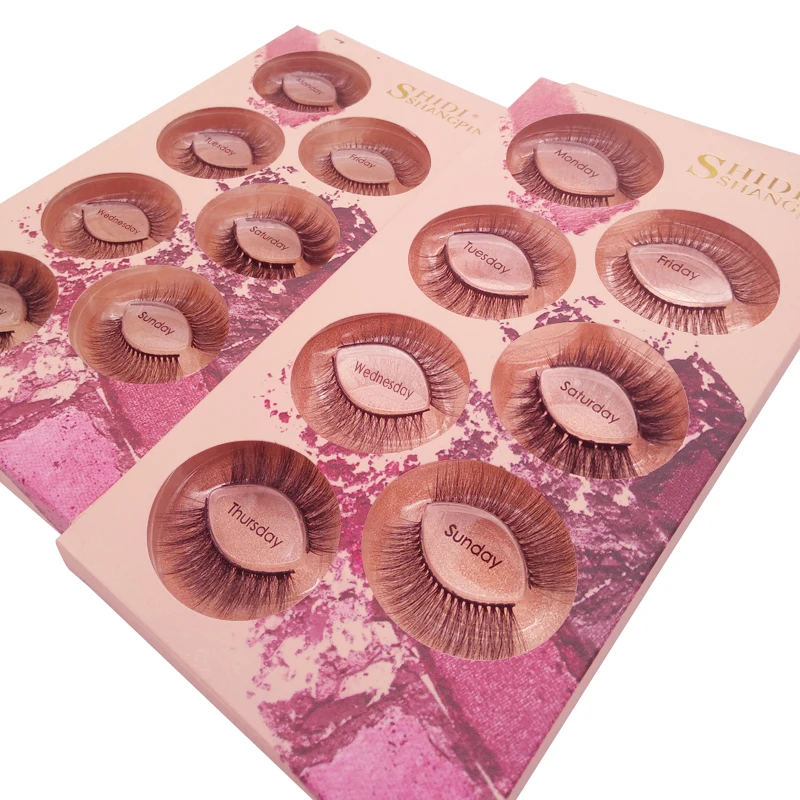SHIDISHANGPIN 7/2 пар Накладные ресницы смешанные норковые для макияжа Искусственные