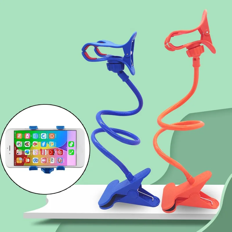 universal phone holder bed clip lazy flexible gooseneck clamp long arms mount for iphone android bed desk mobile phone holder free global shipping