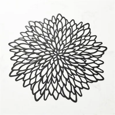 4/PCS new products foreign trade hot selling hollow PVC stamping western-style food mat hotel restaurant creative high-grade | Дом и сад