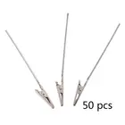 50 шт. 4 дюйма, сделай сам, Новый зажим для проволоки, держатель для карт, фото, зажим для записей, зажим Аллигатор для вечерние, глина и торт 11 мкА