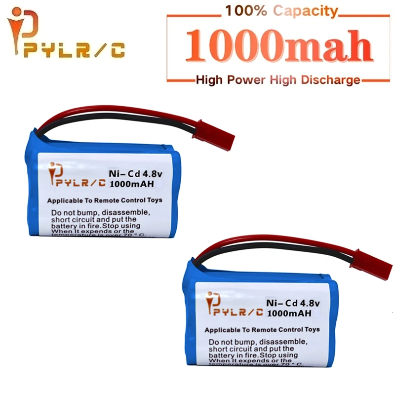(JST Plug) 4.8v 1000mah NICD Battery For Rc toys Cars Boats Tanks Robots Gun AA NI-CD Rechargeable Pack | Игрушки и хобби