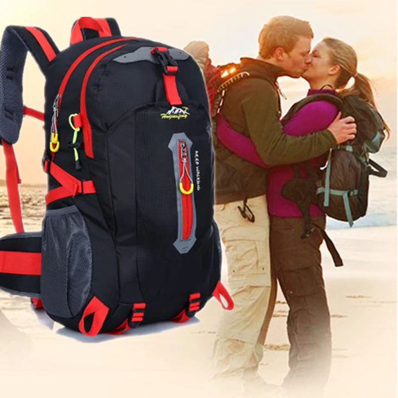 Унисекс походный рюкзак 40L нейлоновый водонепроницаемый рвущийся мешок пара