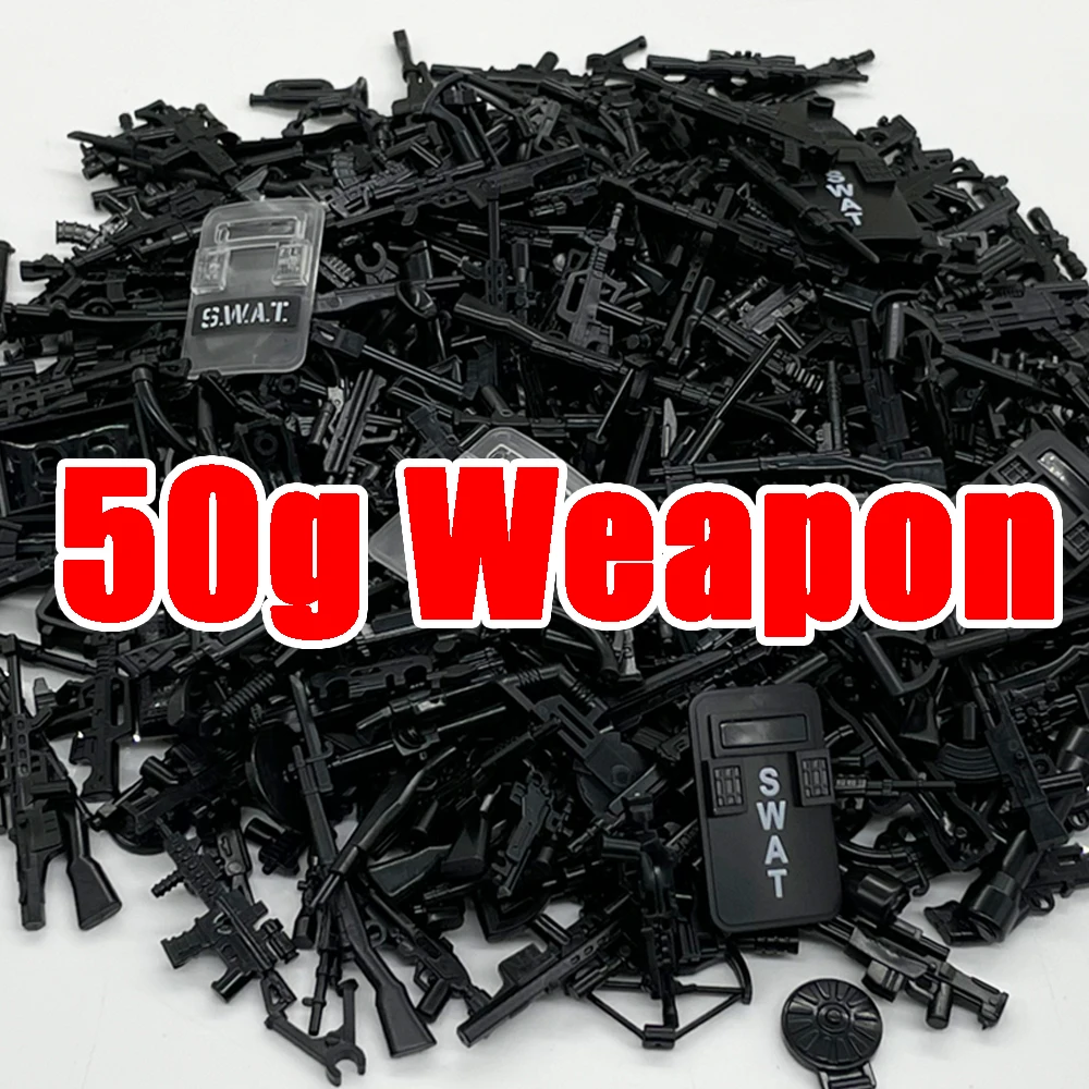 

98K Military Guns Accessories Weapon Box Bricks Swat Sniper Rifle Soldier WW2 Army MOC Parts Military Building Blocks Model Toy