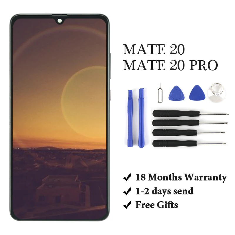 Сменный ЖК дисплей для HUAWEI MATE 20/20 lite/20 pro/20X с сенсорным экраном и дигитайзером без