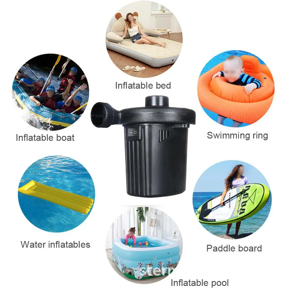 

2 in 1 Car Electric Air Pump USB Outdoor Kayak Airbed Cushion Boat Inflator