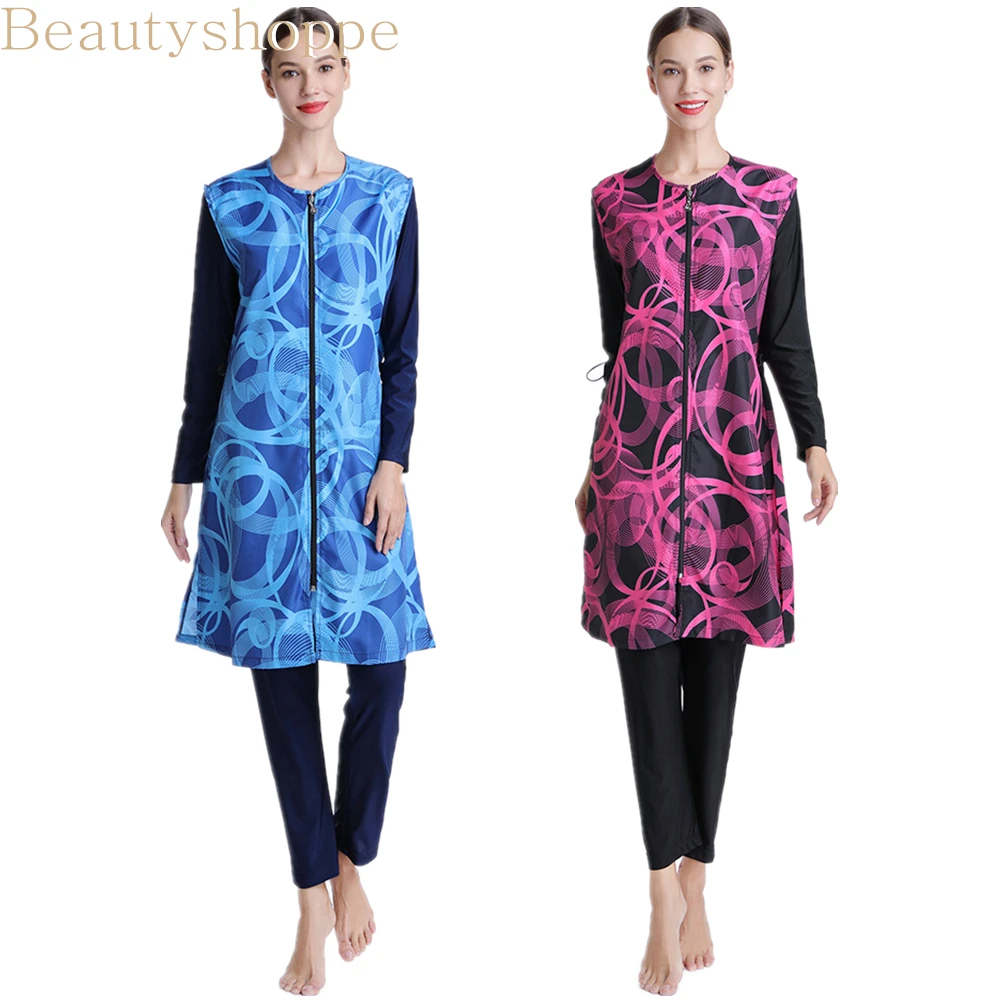 Мусульманский купальник мусульманский женский скромный хиджаб размера плюс