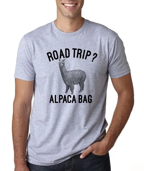

ROAD TRIP ALPACA BAG funny traveling journey camping Father's Day gift T-Shirt