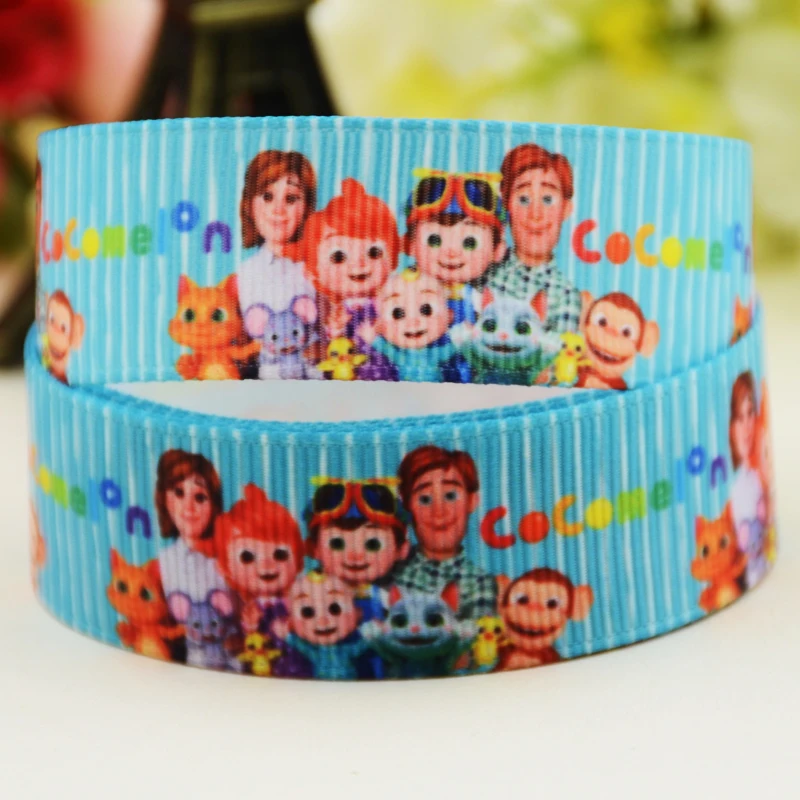 7/8 &quot(22 мм) цепочка из бисера с принтом мультфильма корсажная лента вечерние