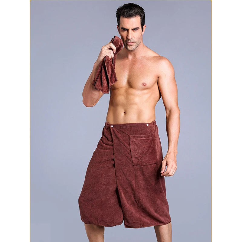 

Fashion Man Wearable Magic Mircofiber Bath Towel With Pocket Soft Swimming Beach Bath Towel Blanket Toalla De Bano -30