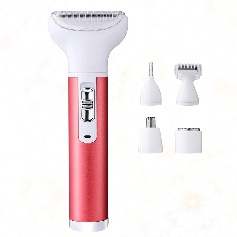 

Electric Hair Shaver Body Hair Remover Depilator Face Body Hair Trimmer Shaver (Red)