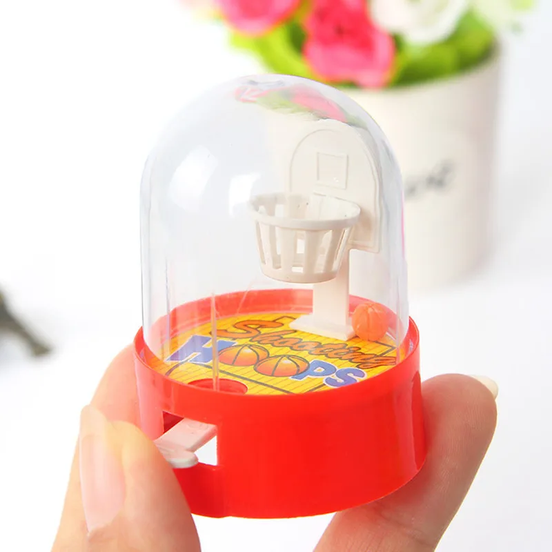 

Cute Mini Basketball Machine Handheld Finger Ball Reduce Pressure Player Shooting Puzzle Children Toys Gift for Kids Fans Club