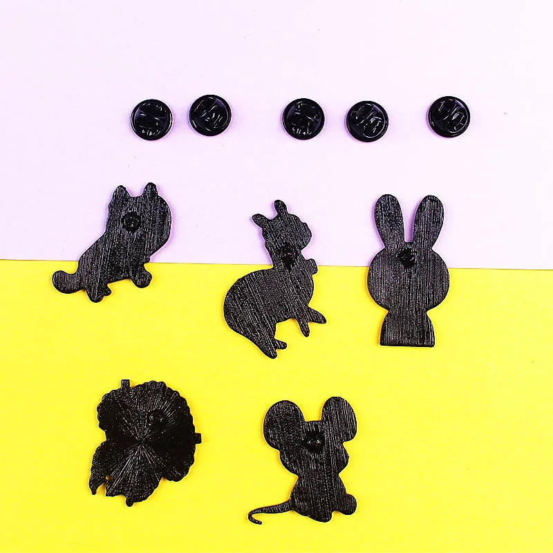 Мультфильм маски животных из цинкового сплава Цинковый Сплав Брошь Мода милый