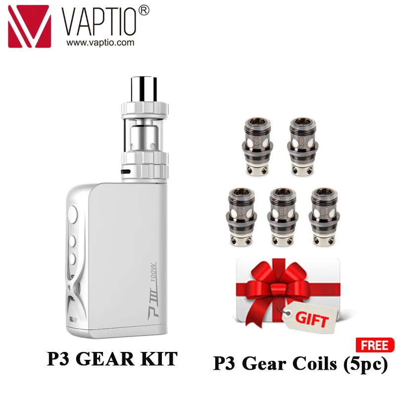 [Подарок 5 шт катушки] Vaptio P3 комплект передач с 100 Вт встроенной батареей 510 поток