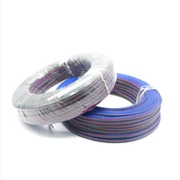 Free Shipping 22AWG 20AWG 18AWG 4 Pin RGB Extension Cable Electrical Wire For LED Strip SM JST Connector